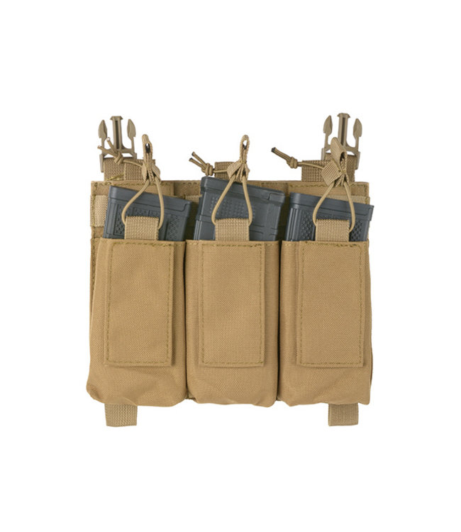 Front panel met Hybrid 5.56/M4 buckle up pouch voor Modular Plate Carrier - Tan