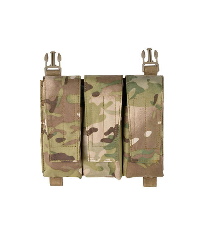 8Fields Front panel with Hybrid 5.56/M4 buckle up pouch for Modular Plate Carrier - Multicam