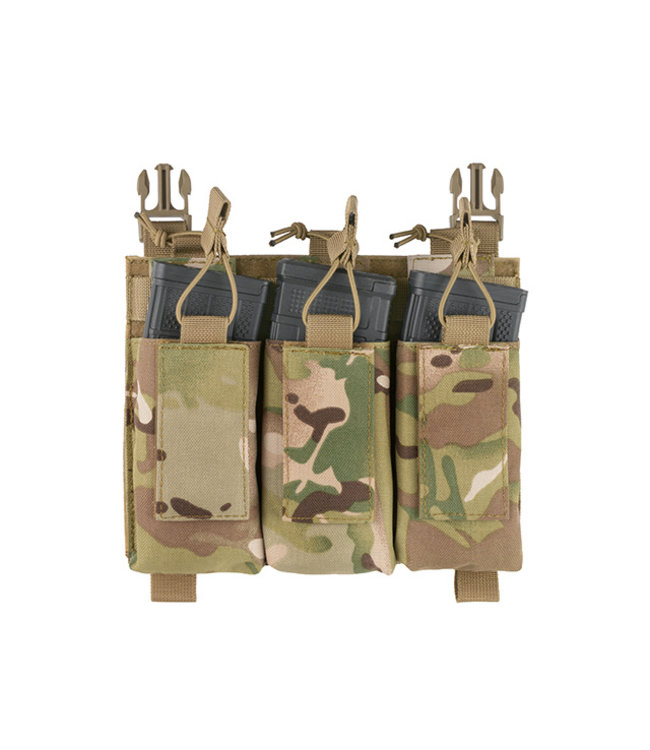 Front panel met Hybrid 5.56/M4 buckle up pouch voor Modular Plate Carrier - Multicam