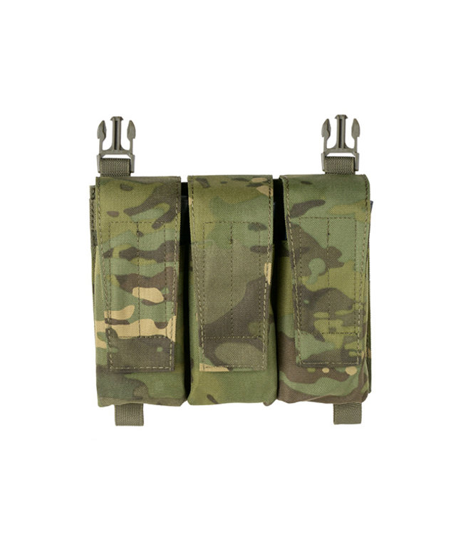 8Fields Front panel with Hybrid 5.56/M4 buckle up pouch for Modular Plate Carrier - Multicam Tropic