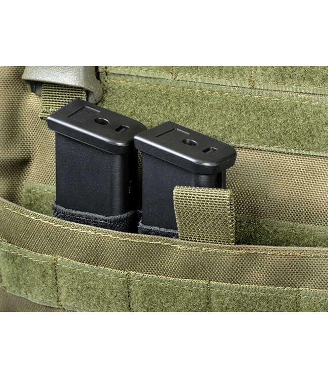 Kangaroo pouch Double pistol Magazine insert - Zwart