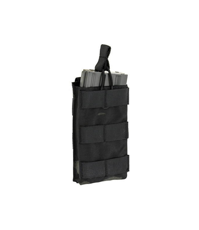 Open top Single magazine pouch voor 5.56 - Multicam black