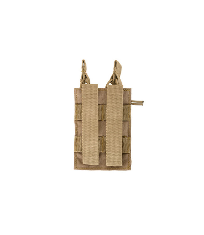 Open top double pistol magazine pouch - Tan