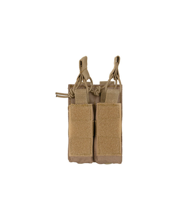 Open top double pistol magazine pouch - Tan