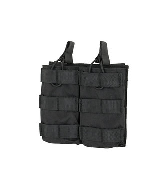 8Fields Open top Double magazine pouch voor 5.56 - Zwart