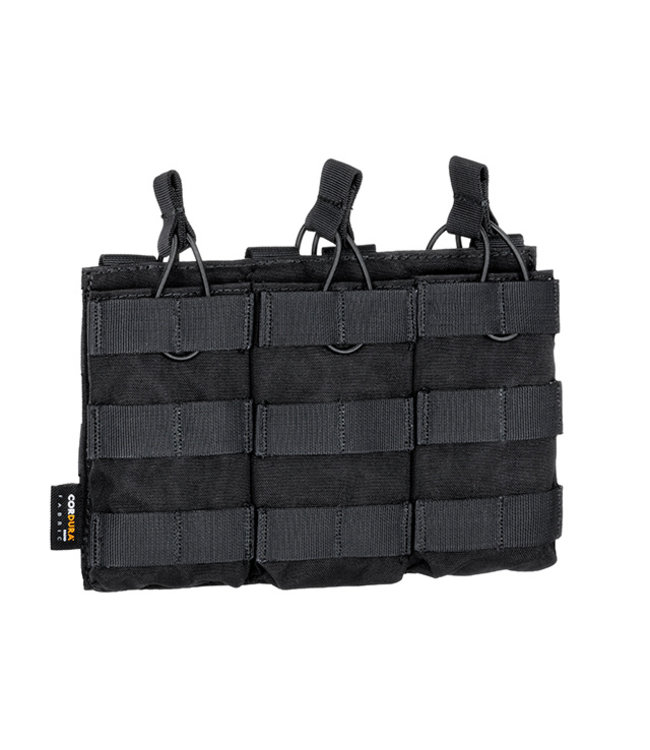 [Premium] Open top Triple magazine pouch voor 5.56 - Zwart