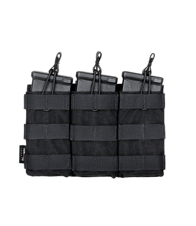 [Premium] Open top Triple magazine pouch for 5.56 - Black