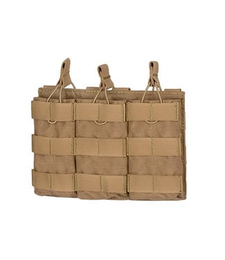 8Fields Premium [Premium] Open top Triple magazine pouch voor 5.56 - Coyote brown