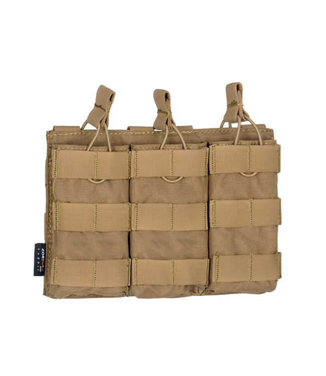 [Premium] Open top Triple magazine pouch voor 5.56 -  Coyote brown