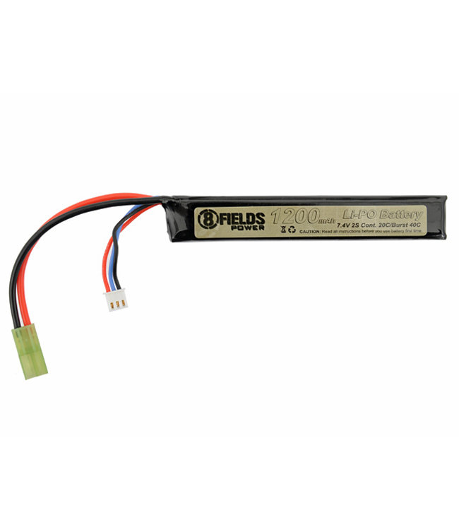 Lipo battery 7.4V 20C/40C Burst 1200mah - Mini Tamiya