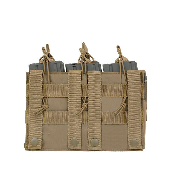 Front panel with Molle 5.56/Pistol Pouch voor Modular Plate Carrier - Coyote brown