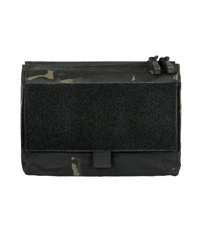 Front panel Molle with kangaroo Pouch for Modular Plate Carrier - Multicam black