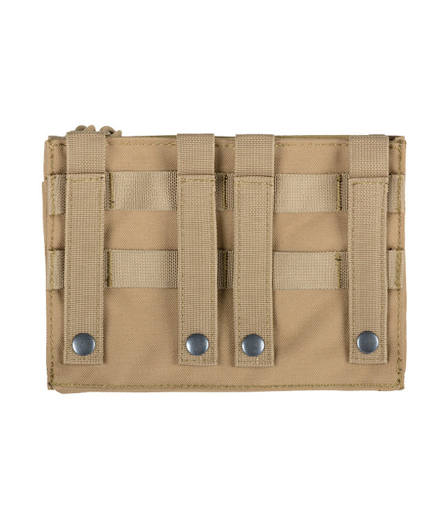 Front panel Molle met kangaroo Pouch voor Modular Plate Carrier - Tan