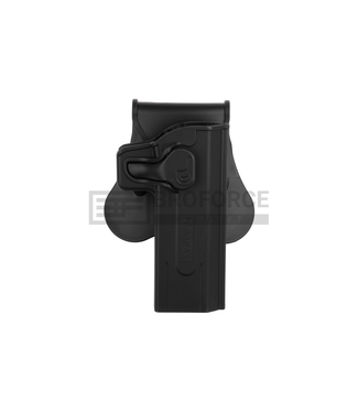 Amomax Paddle holster (belt) Hi-Capa voor WE / KJW / TM - Zwart