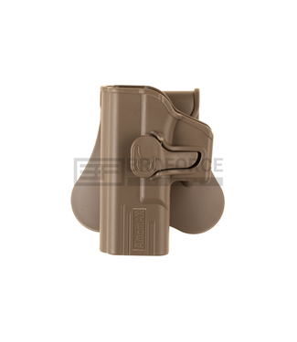 Amomax Paddle holster (belt) Glock 19, 23, 32 (left handed) - Dark earth