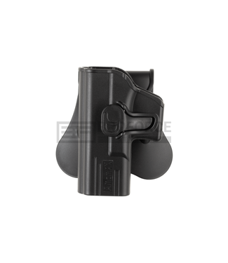 Amomax Paddle holster (belt) Glock 19, 23, 32 (left handed) - Black