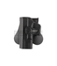 Amomax Paddle holster (belt) Glock 19, 23, 32 (linkshandig) - Zwart