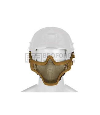 Invader Gear Steel Half Face Mask FAST Version - Tan