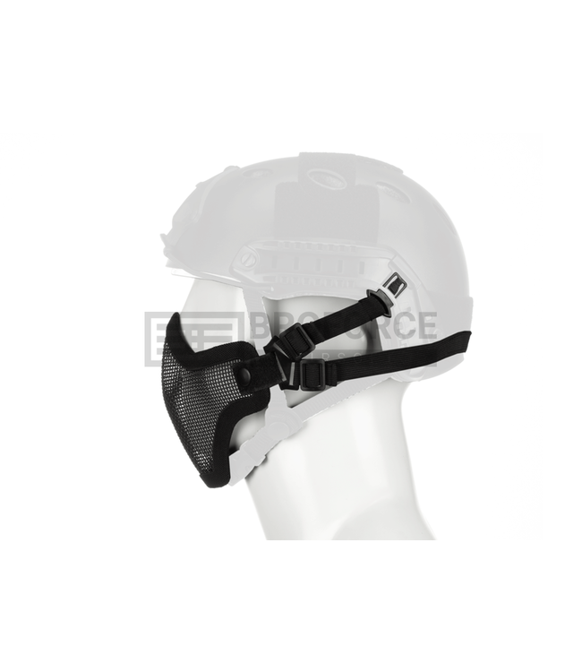 Steel Half Face Mask FAST Version - Zwart