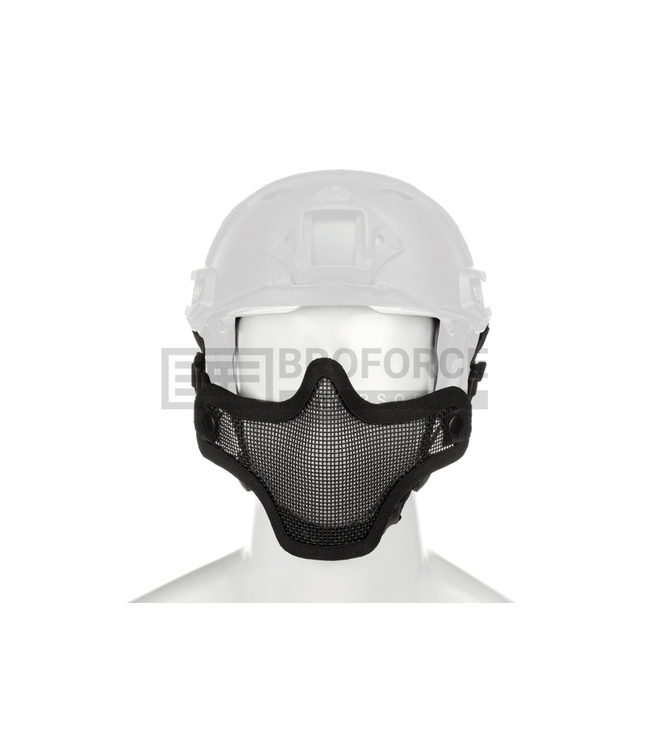 Steel Half Face Mask FAST Version - Black