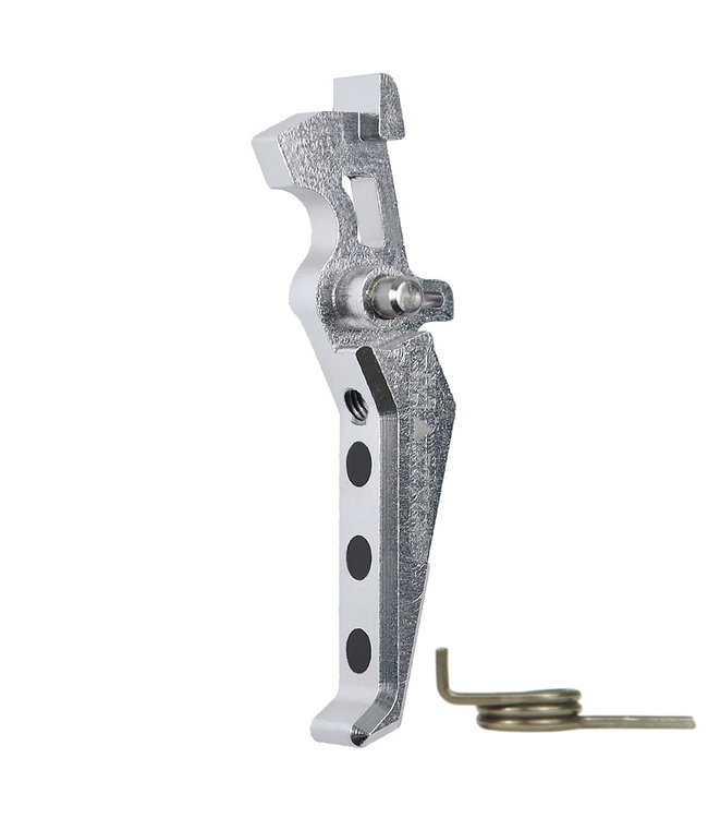 CNC Aluminum Advanced Trigger Style E - Zilver