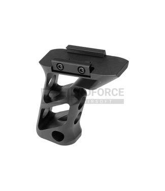 Metal CNC Picatinny Long Angled Grip  - Black