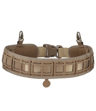 Wosport Laser cut tactical belt met Molle systeem - Tan