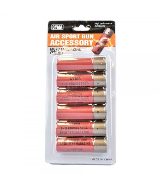 Shotgun shells 6 piece (30rds) - Red