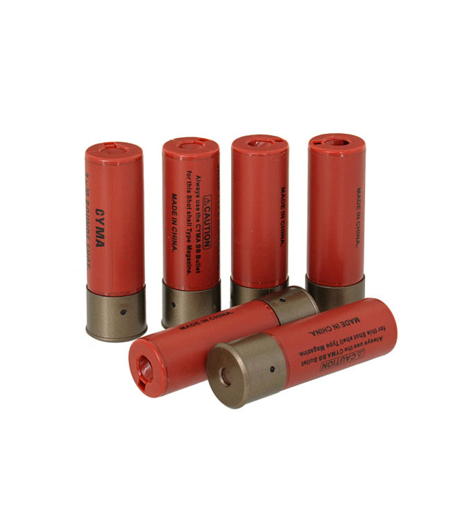 Shotgun shells 6 piece (30rds) - Red