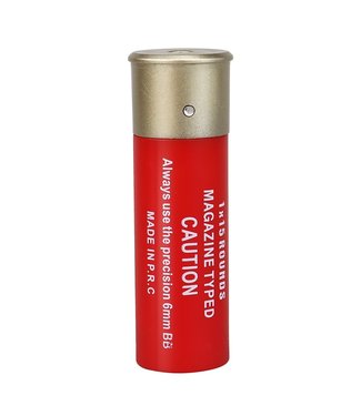 Wosport Shotgun shells 6 stuks (15rds) - Rood