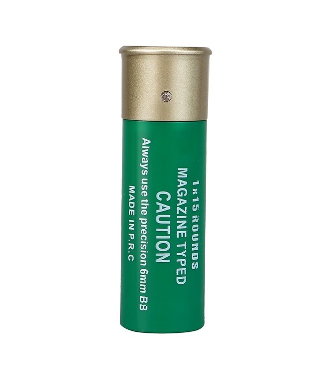 Shotgun shells 6 piece (15rds) - Green