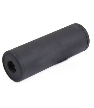 Metal Smooth Style Silencer 100mm x 35mm - Black