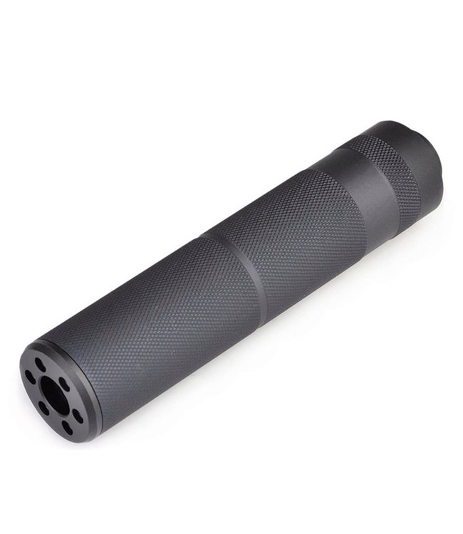 Knurling Style Silencer 155mm x 30mm - Zwart