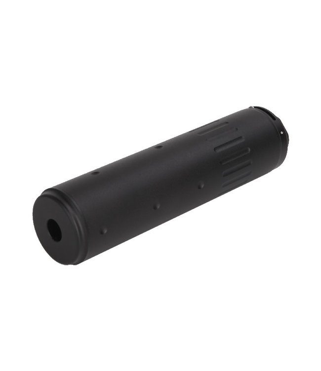 Smooth & Dotted Style Silencer met Flash hider 150mm x 35mm - Zwart