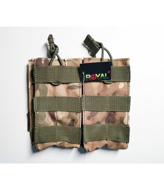 Open top Double magazine pouch voor 5.56 - Multicam