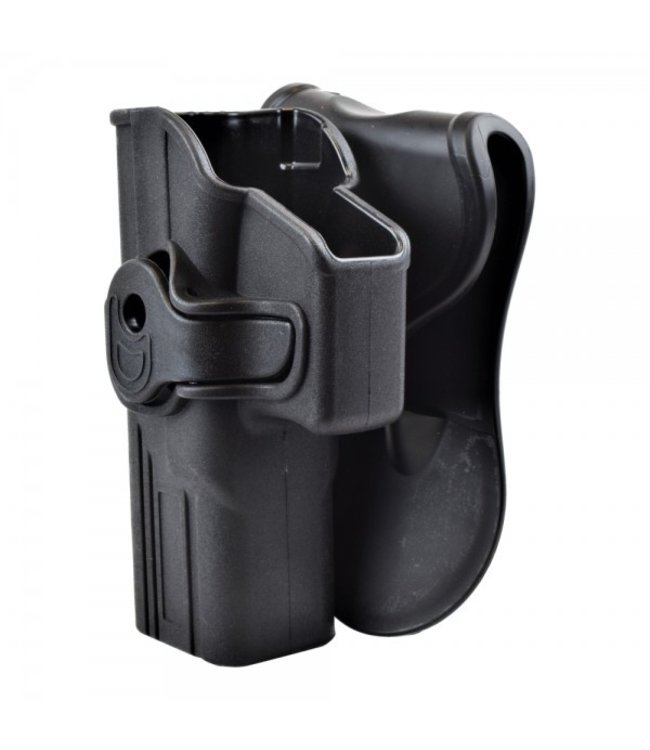 Quick Pull Paddle (belt) Holster voor TM/KJW Glock series (linkshandig) - Zwart