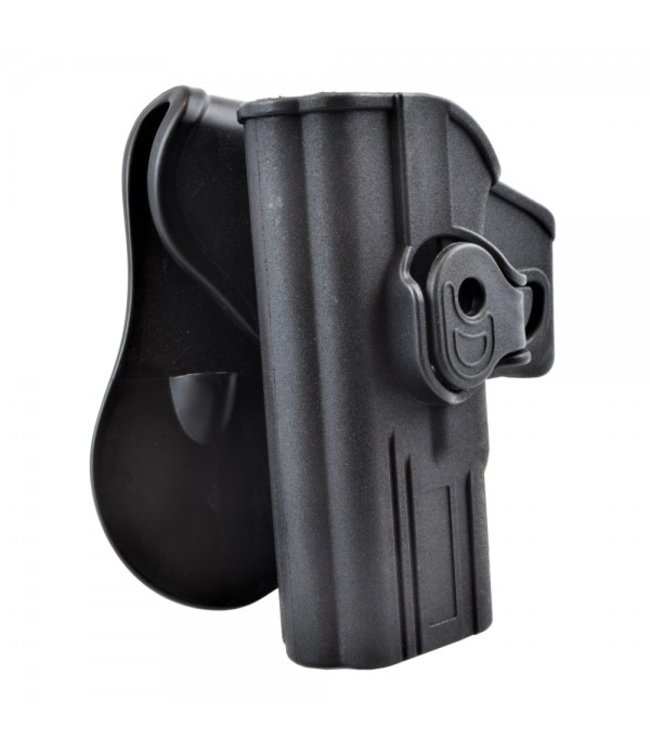 Quick Pull Paddle (belt) Holster voor TM/KJW Glock series (linkshandig) - Zwart