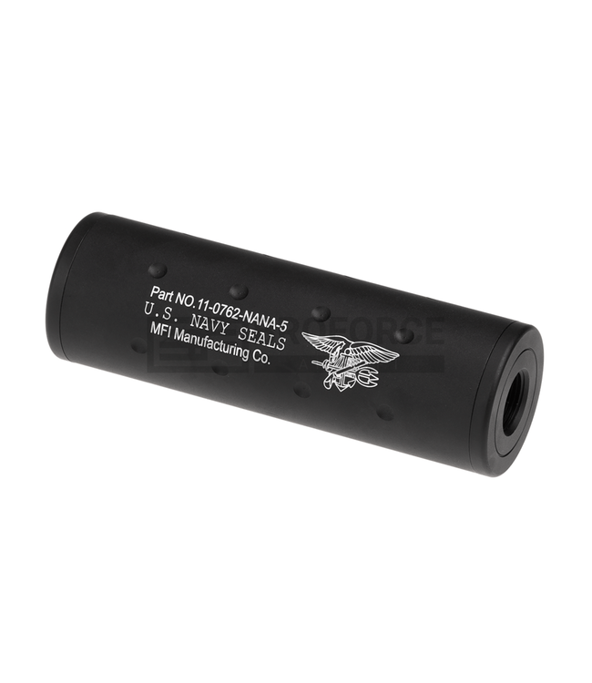 Navy Seals Silencer CW/CCW 107mm x 35mm - Zwart