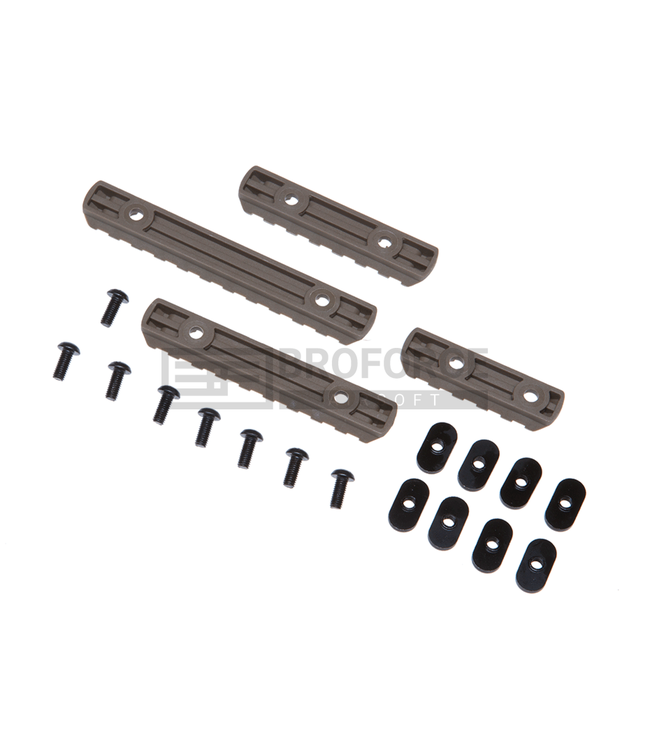 MOE Polymer Rail Sections - Dark Earth