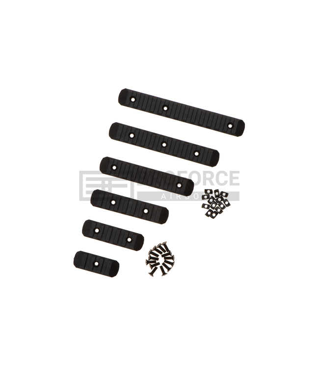 Polymer Keymod & M-LOK Rail Set 6-pack - Black