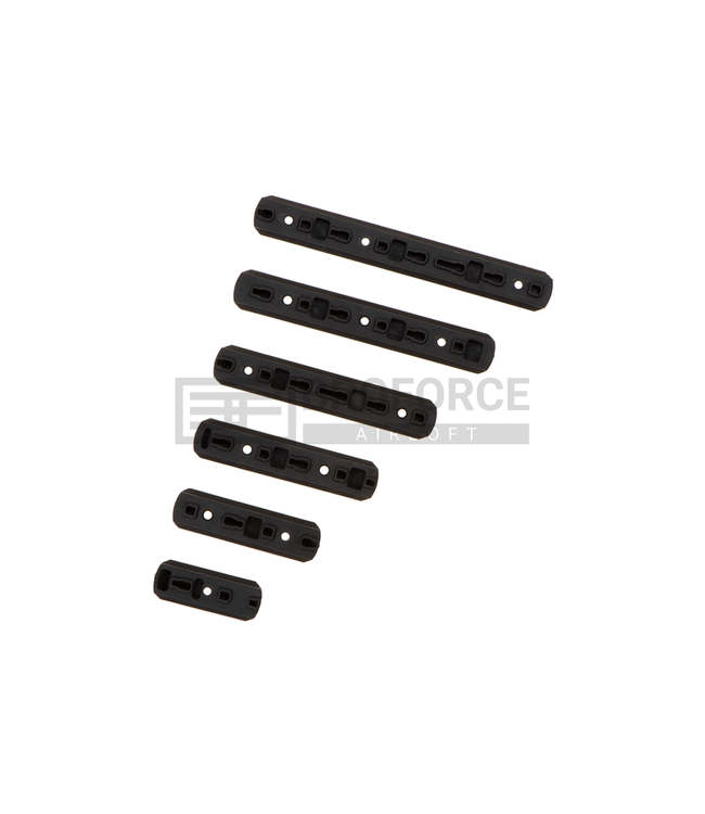 Polymer Keymod & M-LOK Rail Set 6-pack - Zwart