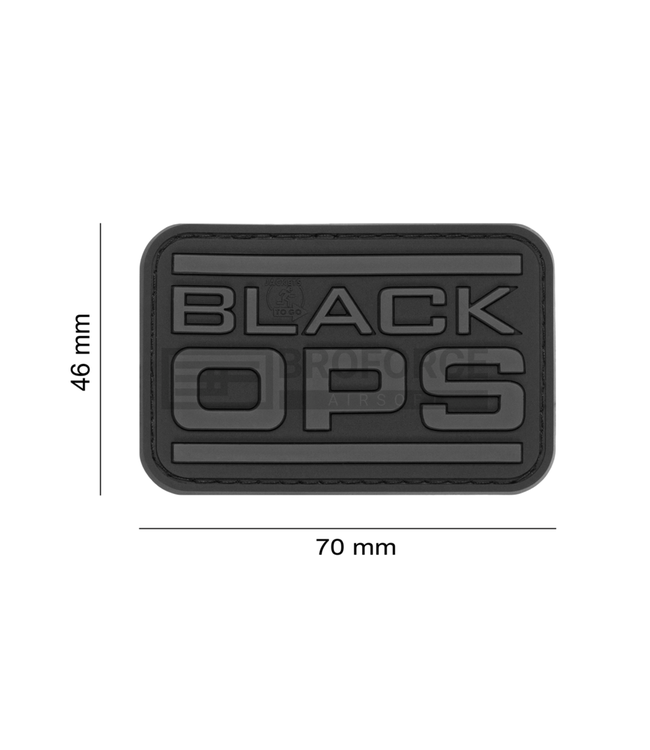 Black OPS Rubber Patch -Zwart