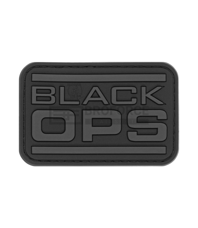 Black OPS Rubber Patch -Zwart