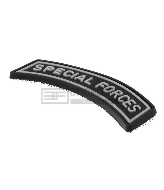 Special Forces Tab Rubber Patch - Zwart