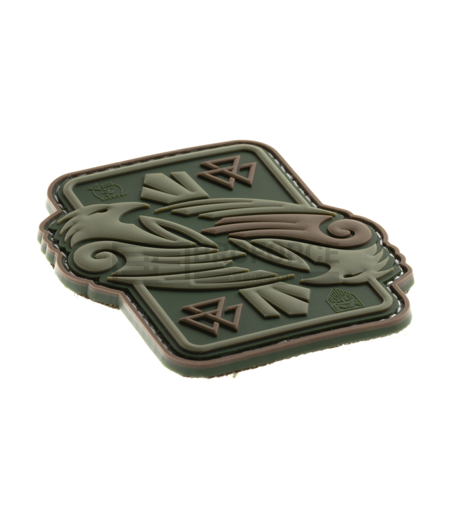 Odins Raven Rubber Patch - Groen