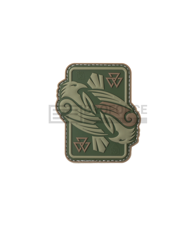 JTG Odins Raven Rubber Patch - Groen