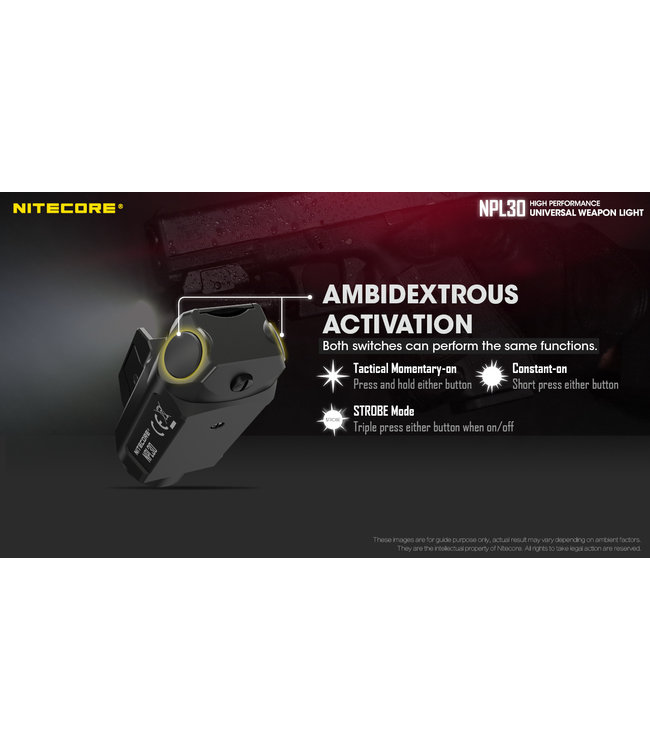 NPL30 Pistol Light 1200 lumen + strobe