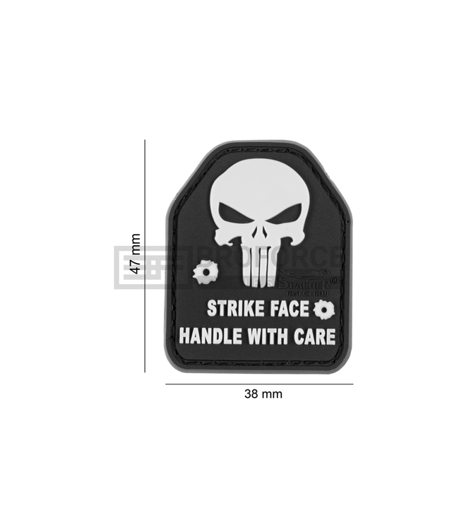 SAPI Skull Rubber Patch - Zwart