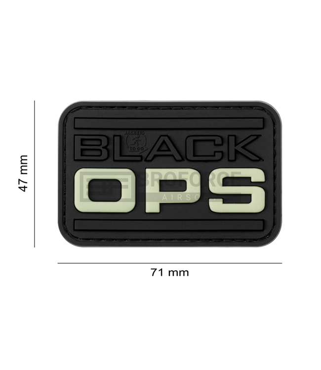 Black OPS Rubber Patch - Glow in the dark