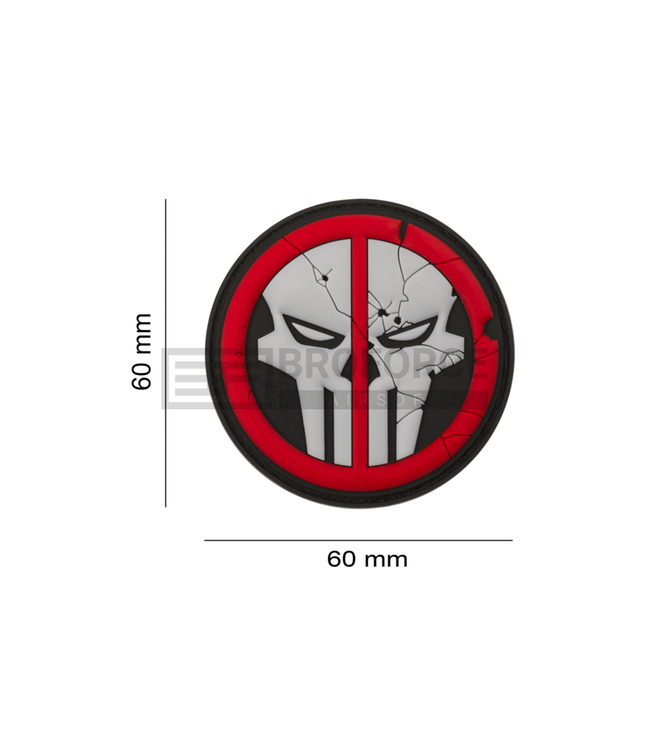 Deadpool Skull Rubber Patch